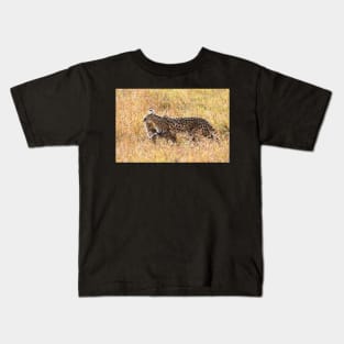 Serval Cat & Kitten, Serengeti, Tanzania Kids T-Shirt